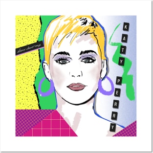 KATY PERRY 80S RETRO STYLE Posters and Art